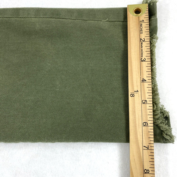 Scoop Jeans Womens Size 8 Retro Boy Olive Green‎ Raw Hem Distress Straight - Picture 13 of 15
